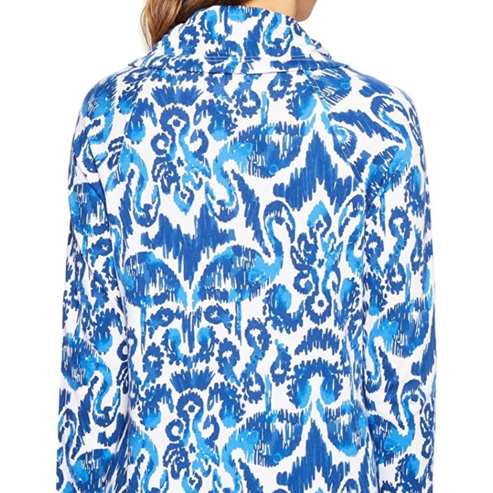 Lilly Pulitzer Angela jacket XS Blue white RARE Excellent Condition HTF Pelican - Picture 4 of 15